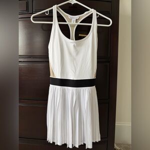 Athleta White and Black Backless Dress